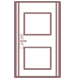 无锁孔防盗门 